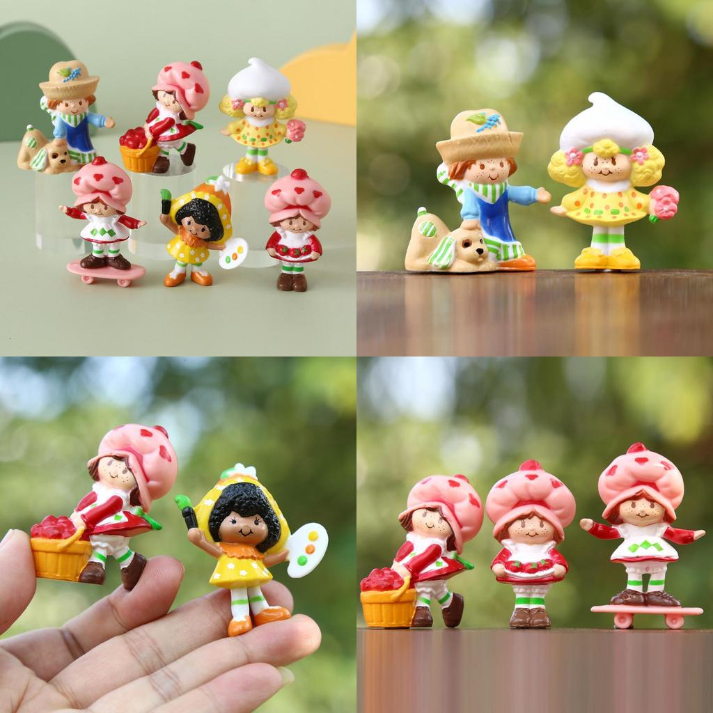 Anime Strawberry Shortcake Pvc Figure Collectible Blind Box For Kids And Collectors