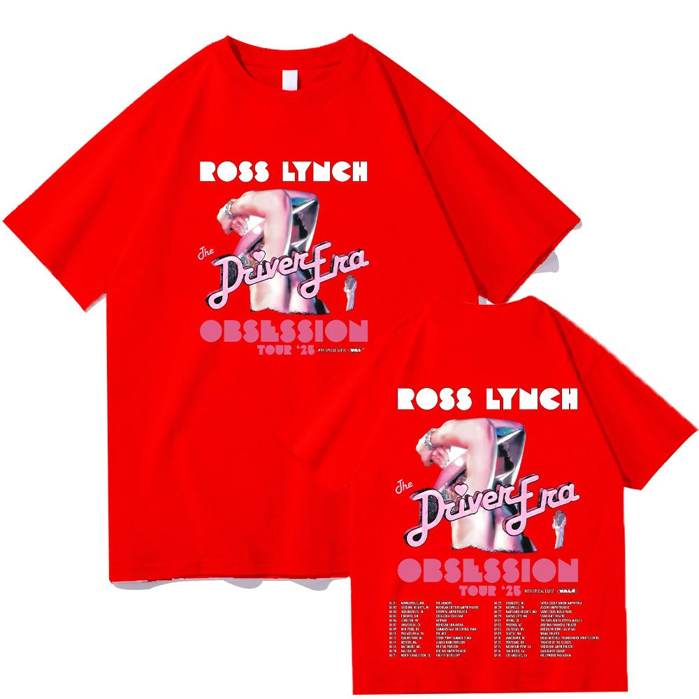 Ross Lynch Obsession Tour 2025 Tee Ross Lynch Fans Gifts T-shirts Trends Aesthetic Design Tshirt Unisex Summer Cotton Casual Top