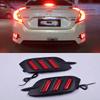 Car Flahsing 1Set Led Rear Driving Lamp for Honda Civic 10th 2016 2017 2018 Led Brake Lights Rear Bumper Lamp Warning Light