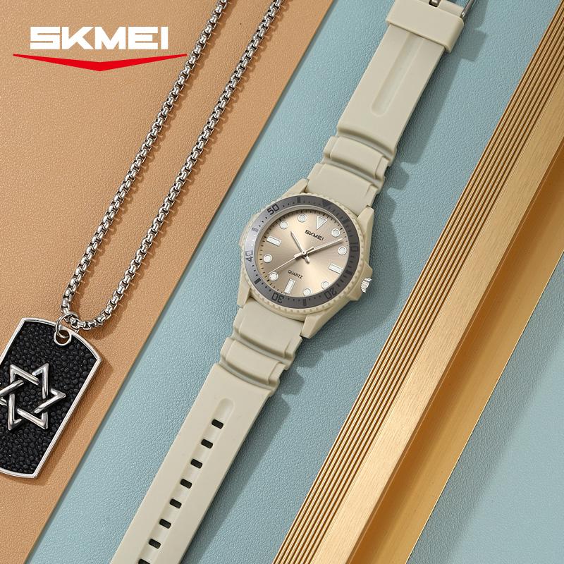Skmei 2622 Unique Trending Mens Quartz Watch PU Band Waterproof In Stock Simple Reloj Watch