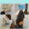 Sac à bandoulière élégant en PVC Été 2024 Sac bandoulière tendance style streetwear