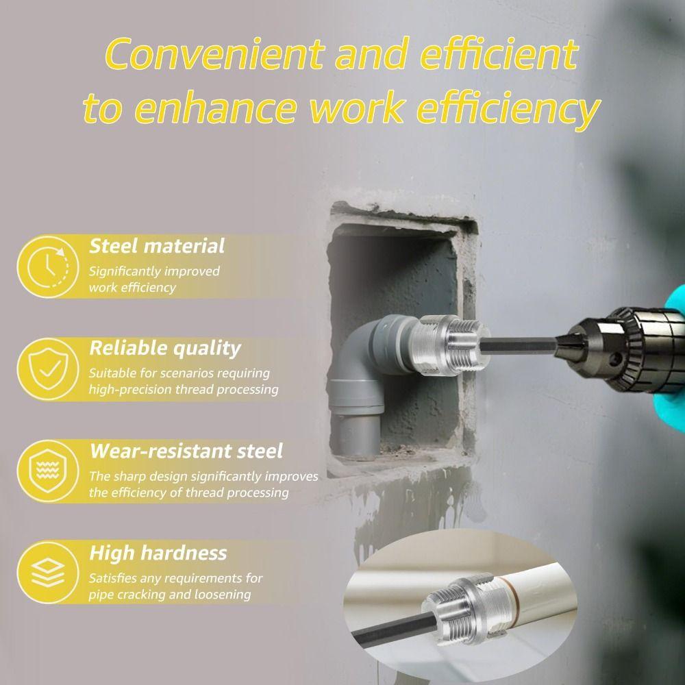 Multi-Use Pipe Threader 1 Inch Universal Thread Tool Efficient Pipe Tapping Tool Thread Cutting
