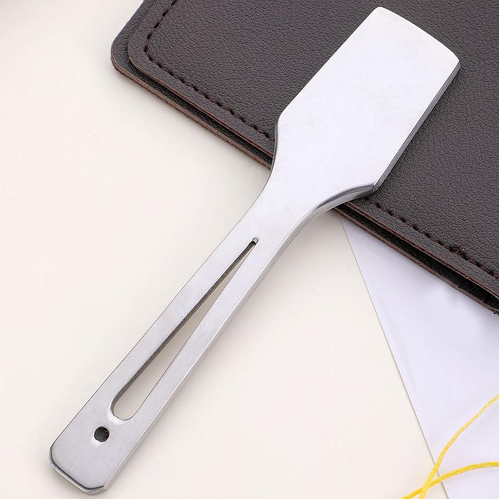 Leather Edging Smoothing Tool Ergonomic Handle Comfortable Grip Leather Working Tool for Leather Craft Stitching Project