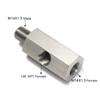 Fori laterali in acciaio inossidabile 1/8"NPT femmina a M12 M10 M14 1/8NPT 1/4NPT connettore sensore pressione olio linea di alimentazione adattatore a T