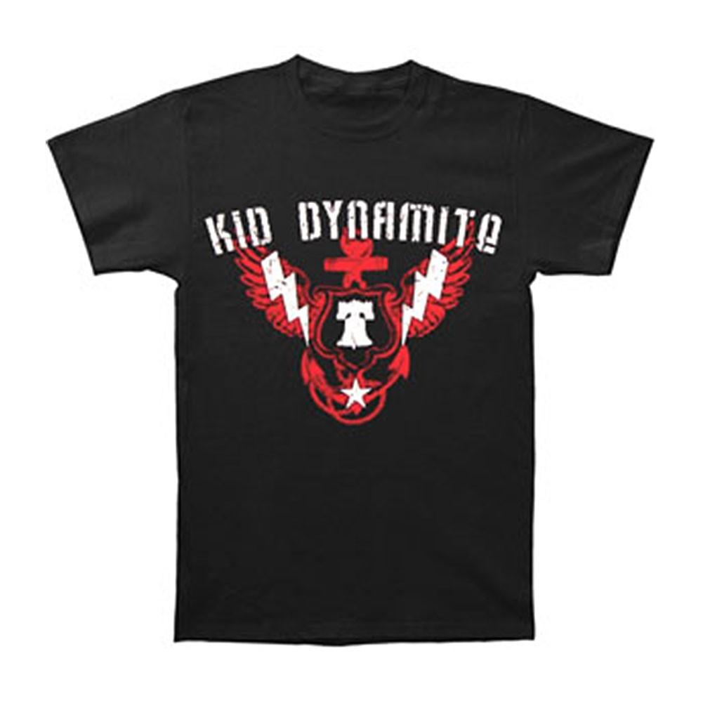 Boys  Kid Dynamite Bell Crest T-shirt Youth Large Black 4XL
