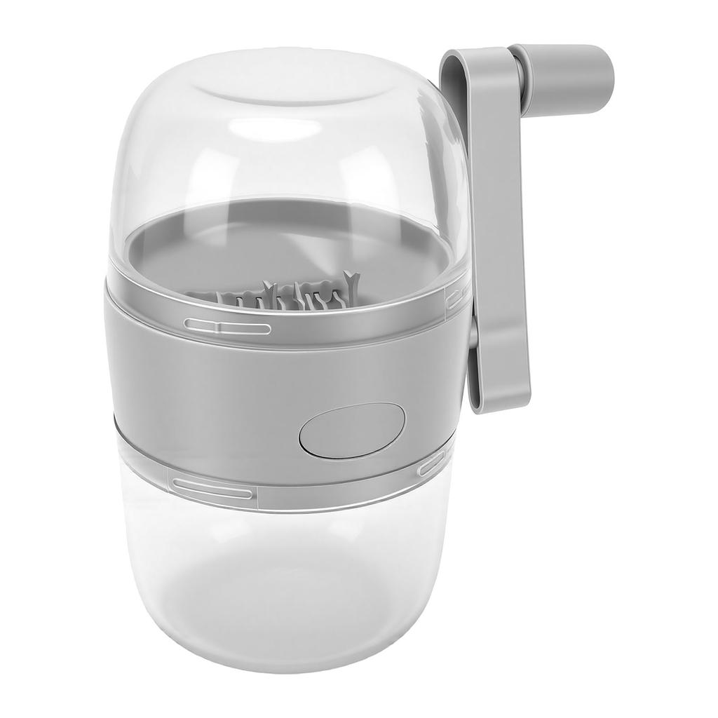Manual Nut Chopper Grinder Multifunctional Nut Grinder with Hand Crank for Peanut Gray