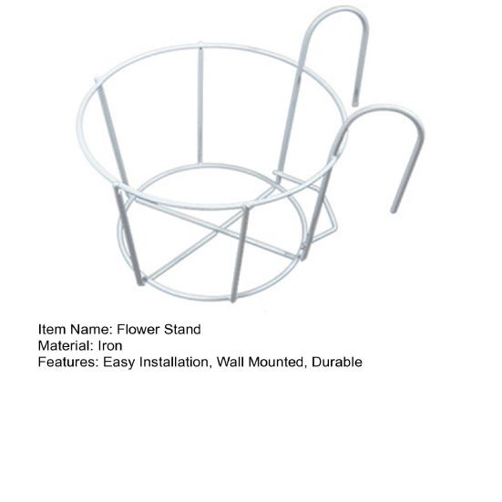 Flower Stand Wall-mounted Easy To Install Rust Proof Strong Load Bearing Plant Pot Rack