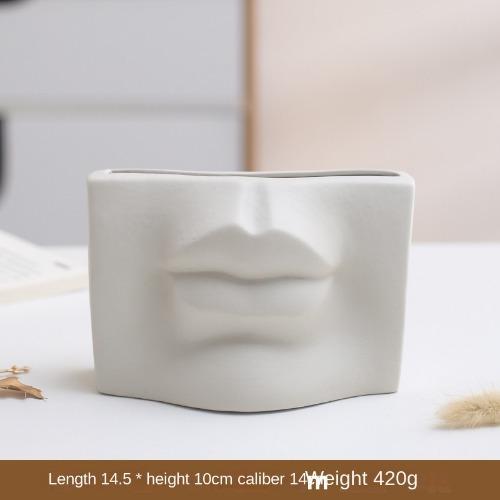 

Керамическая ваза INS, современный минималистский художественный декор, креативный декор, черты лица, устройство для гидропонной цветочной композиции