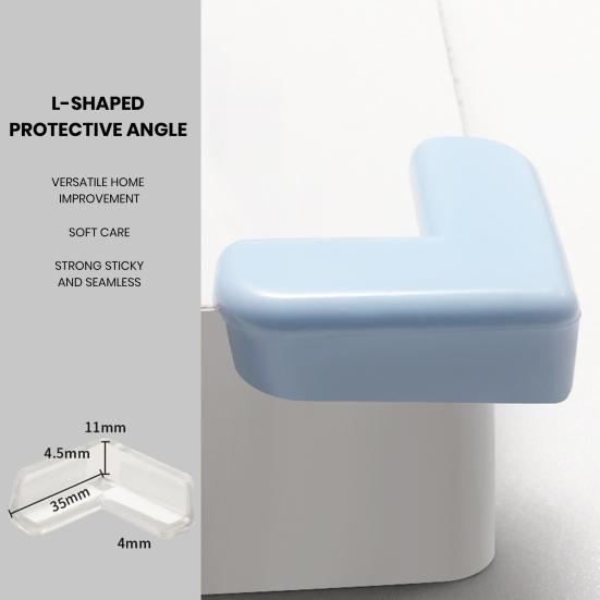 4ks Nábytek Corner Protector Anti-kolizní Baby Proof Měkký PVC samolepicí stůl Ostré hrany Corner Guard Ochranný kryt Sada