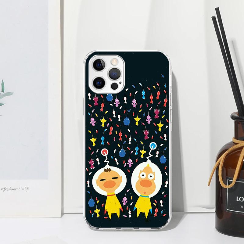 Game P-PikminS 4 Phone Case For Iphone 17 Air 16 15 Plus 16E 14 Pro Max 13 Mini 12 11 7 8 SE Fundas Soft Back Cover 17 Air 16 15