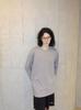 AZENDER Pigment Agender Long Sleeve Tee Gray