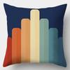 Rainbow Geometric Color Splicing Pillowcase 45x45cm Polyester Sofa Chair cushion cover Modern room home decor