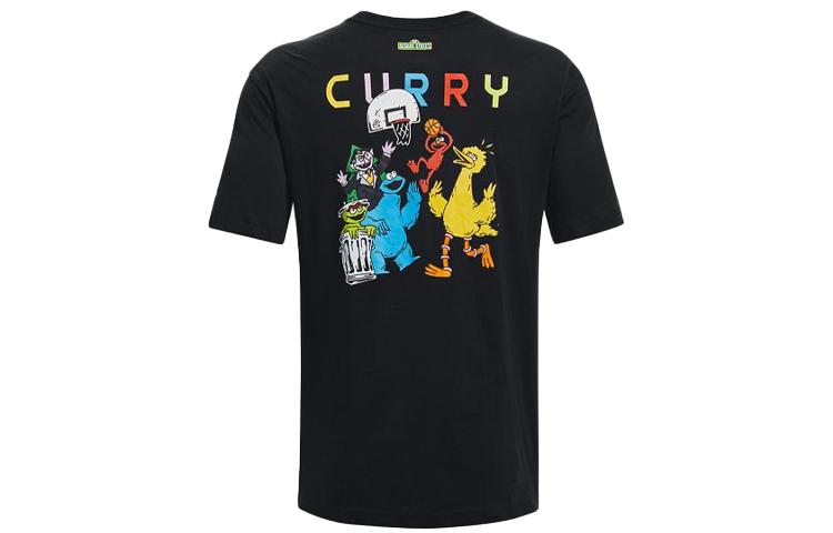 Under Armour Curry X Sesame Street T Shirt Men s Black 1366621-001 XL