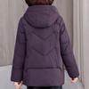 Plus Size XL-5XL Middle Age Woman Winter Coats Hooded Elegant Loose Thick Warm Embroidery Parkas Female Jacket