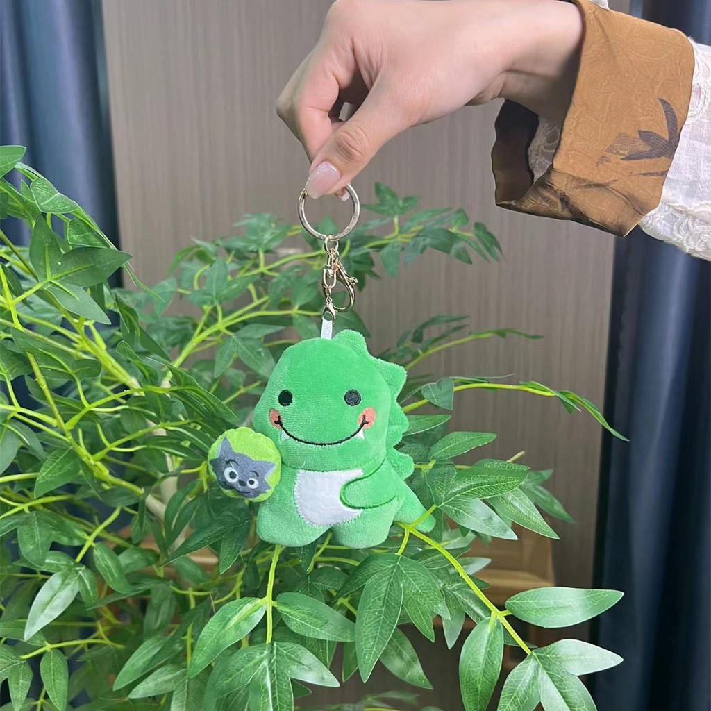 Plush Dinosaur Delightful Keychain With Sound Feature Ideal For Backpack Accessories And Gifts