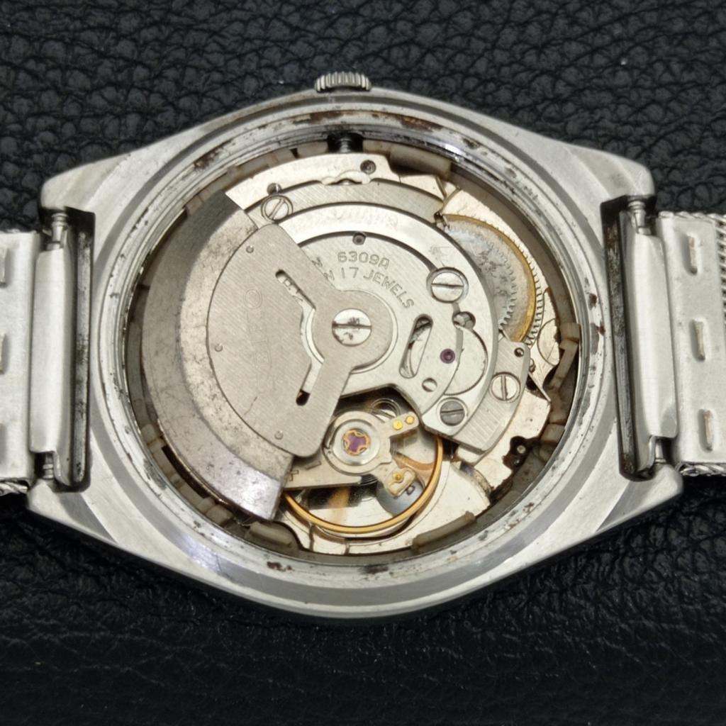 VINTAGE SEIKO AUTOMATIC 6309A JAPAN MENS BROWN COLOR DIAL WATCH A700471-5