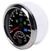 85mm 0‑200MPH GPS Speedometer 0‑8000rpm Tachometer Gauge Overspeed Alarm LCD Red Backlight for Car BoatBlack