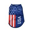 Summer Pet Dog Clothes For Small Medium Dogs Cat Independence Day T-shirt Puppy Vest Costume Chihuahua Yorkie Holiday Outfits
