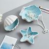 Ceramic Jewelry Display Tray Cute Conch Storage Plate Starfish Shell Storage Tray  Christmas Gifts
