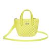 Lacoste Trendy Versatile Zipper Closure PVC Handheld Shoulder Crossbody Bag Small Women bags Yellow NF4749SJ-Q01