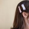 2Pcs/set Barrettes Bow Plaid Hair Clip Female Hair Accessories Korean Hair Clip  School
