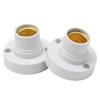 Base Fitting E14 Light Bulb Holder 100-230V Adapter Black Edison Screw Cap Lamp Fixing Replacement Socket Brand New