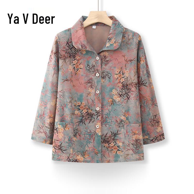 Ya Lu Women s Summer Floral Polo Blouse 3XL