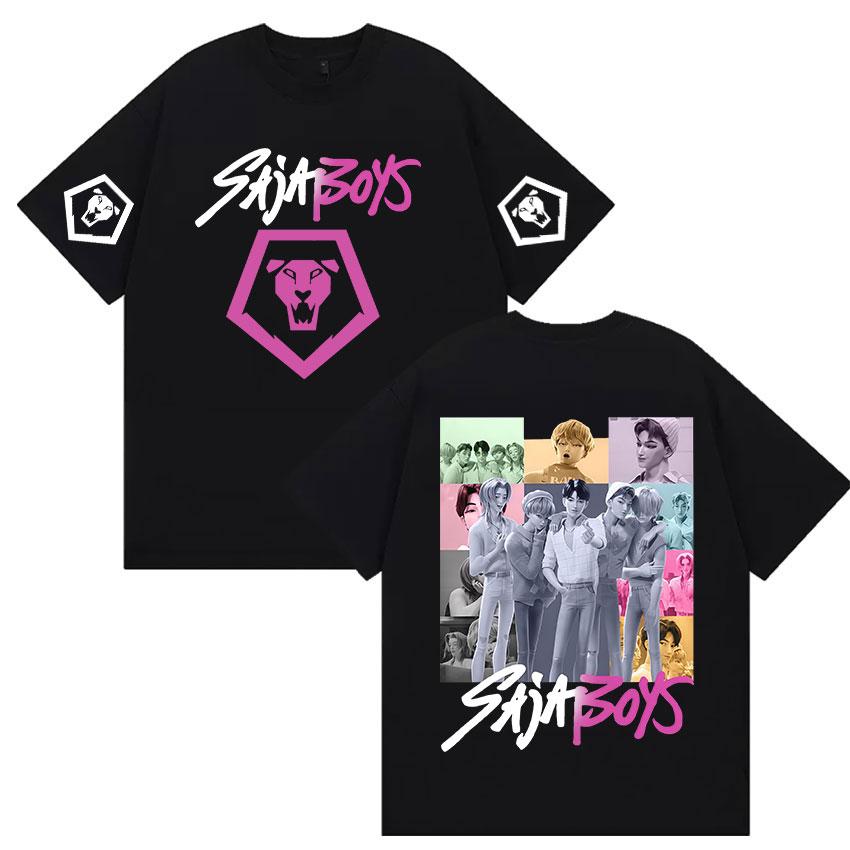 

K-pop Saja Boys Охотники на демонов 2025 Фильм Графические футболки Мужские Женские Эстетичные Модные футболки Повседневные Оверсайз Футболки с коротким рукавом 4XL