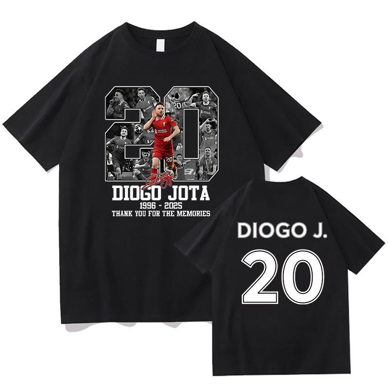 Diogo Jota Tees Unisex Letter Print Tshirt Summer Cotton Men Women Pure Cotton Tshirts Fashion Unisex Streetwear Hip Hop TShirt