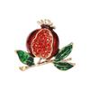 Pomegranate Enamel Fruit Brooch Elegant Fruit Lapel Pin Brooches Jewelry  Dresses Decoration