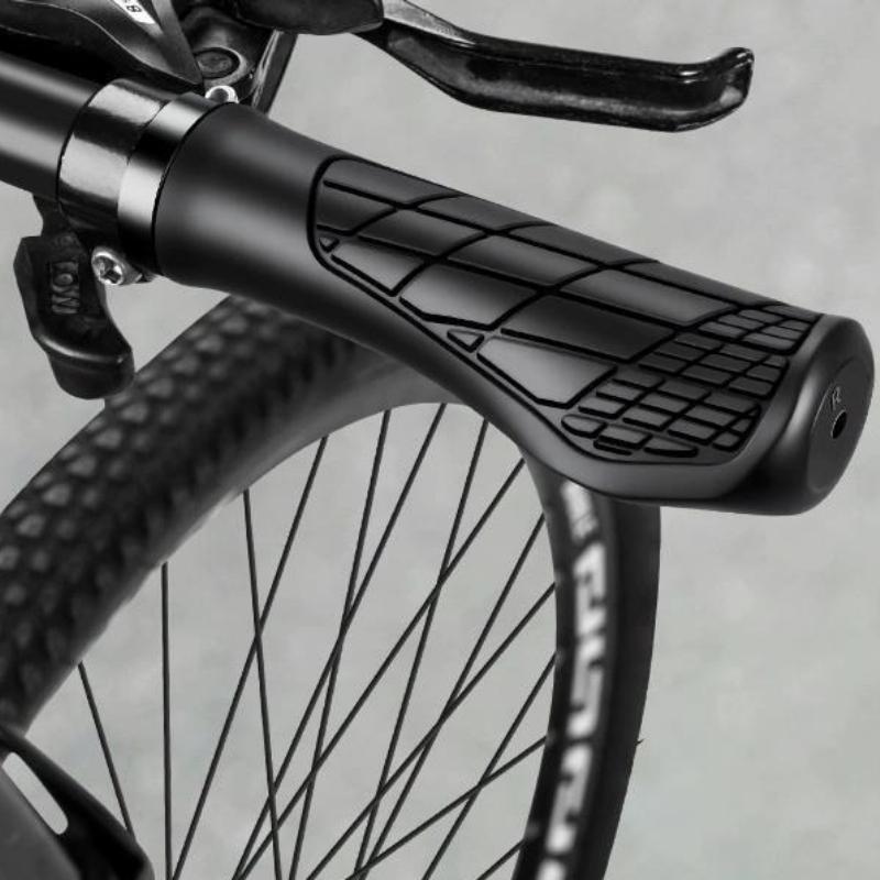 MTB Bike Handlebar Grips 1Pair Anti‑Skid Comfortable Lockable Soft Rubber Bicycle Handle Bar Grips Cycling Parts