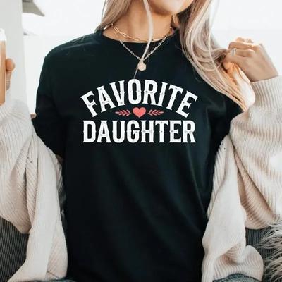 Lieblingstochter T-Shirt Lustiges Geschenk Schwester Scherz Familientreffen