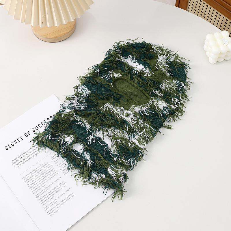 

Women s Universal Wool Balaclava Hat - Warm, Cold-Protection Knit Face Mask One Size армія зелений колір