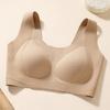 Women Seamless Breathable Thin Wireless Push Up Vest Style Plus Size Daily Bra