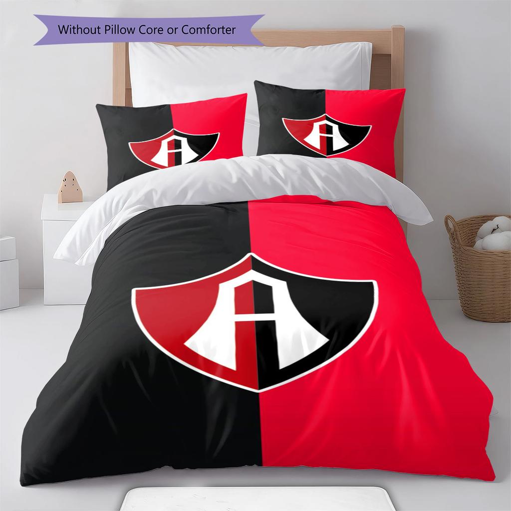 Atlas FC Pattern Bedding Set Quilt Cover Pillowcase Home Decor Gift (1 * duvet cover + 2 * pillowcase, without core)