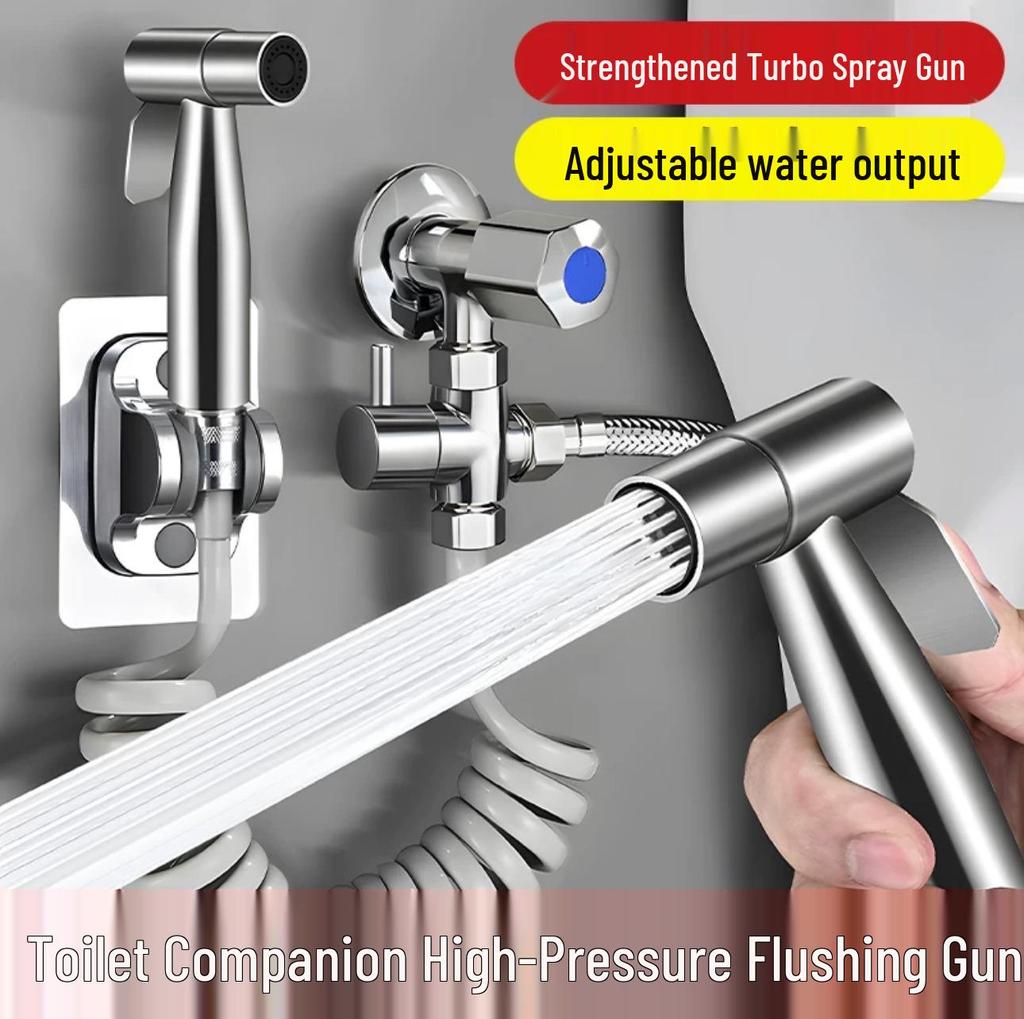 High-Pressure Bidet Spray Gun for Toilets
