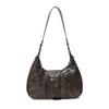 Mirad Retro Motorcycle Women's Bag, Light Luxury Crossbody Crescent Bag, High-end Commuting Single Shoulder Armpit Bag
