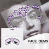 Eco-Friendly Fashion 3D Mermaid Face Gem Crystal Rhinestone Temporary Tattoo Stickers Shiny Glitter for Festival Prom Party