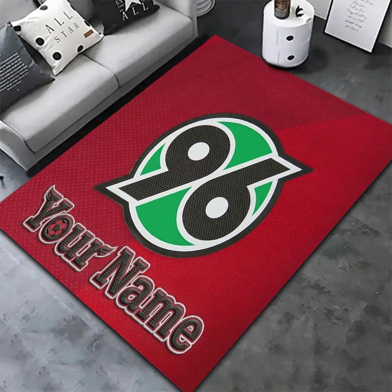 Hannover 96 Custom Name Carpet Rug for Living Room Bedroom Home Sofa Decoration,Kids play Non-slip Floor Mat