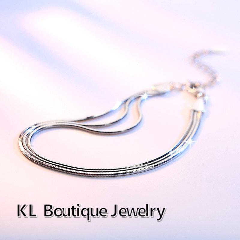 

Новый стиль, многослойный комбинированный аксессуар, женский браслет из нержавеющей стали, модные женские украшения, подарок