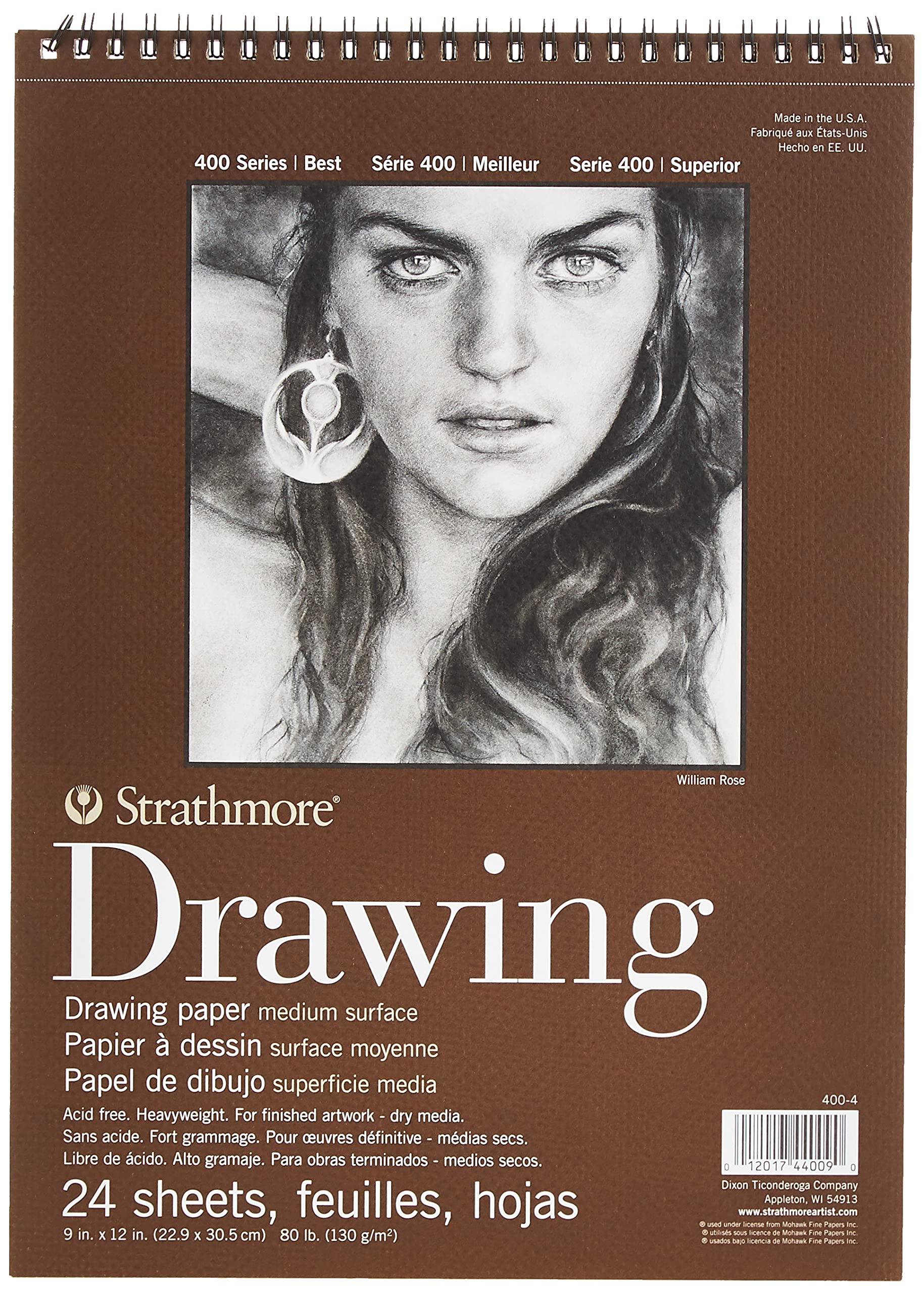 

Strathmore STR-400-4 24 Sheet No.80 Drawing Pad, 9 by 12 by Strathmore