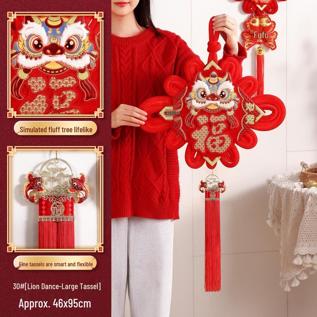 Pandantiv Luxos Nod Chinezesc Binecuvântare 2025: Decorare de Anul Nou pentru Camera de Zi