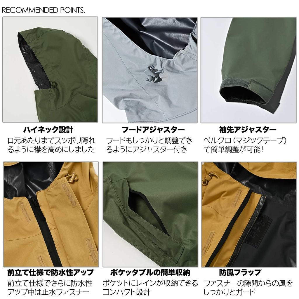 Rise MCR-JKT Rainwear, Black, S