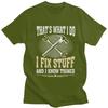 I Fix Stuff Graphic Tee for Unisex Short Sleeve Cotton T-Shirt Mechanic Engineer Gift