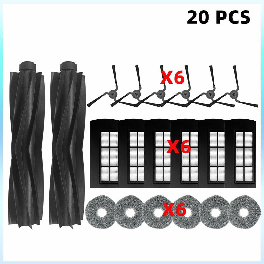 Compatible For Eufy X9 Pro Vacuum Cleaner Replacement Accessories Main Roller Side Brush HEPA Filters Mop Cloth