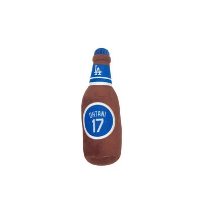 MLB Official Los Angeles Dodgers Shohei Otani Player Model Dog Beer Bottle Toy Baseball Los Angeles Dodgers Pet