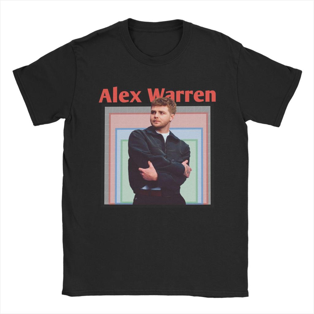 Alex Warren Singer T Shirt for Unisex Pure Cotton Unique TShirts O Neck Tee Shirt Short Sleeve Clothing Adult