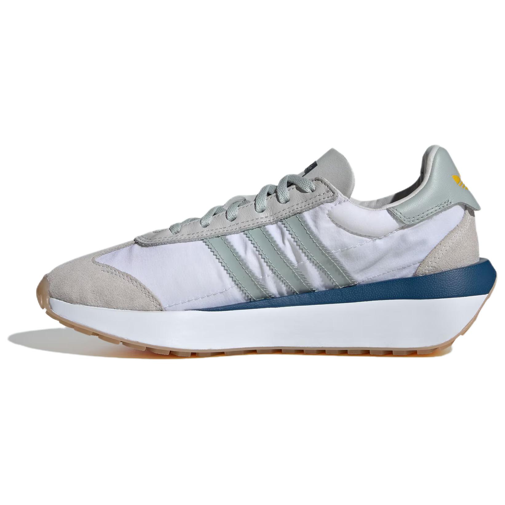 

Adidas Originals Country Xlg Кожа Замша Классические Ретро Нескользящие Прочные Низкие Повседневные Кроссовки Унисекс Белый Серый ID8334 38⅔