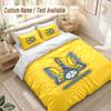 Ukraine Bedding Set, 1 Duvet Cover & 2 Pillowcases Soft Comfortable Bedroom Home Textile Decor