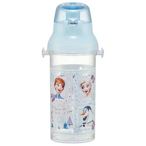 Skater Water Bottle 480ml Disney Frozen 24 Plastic Clear Bottle for Children Made In Japan PSB5TR-A